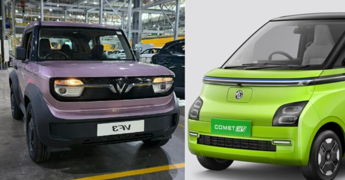 VinFast VF3 vs MG Comet EV