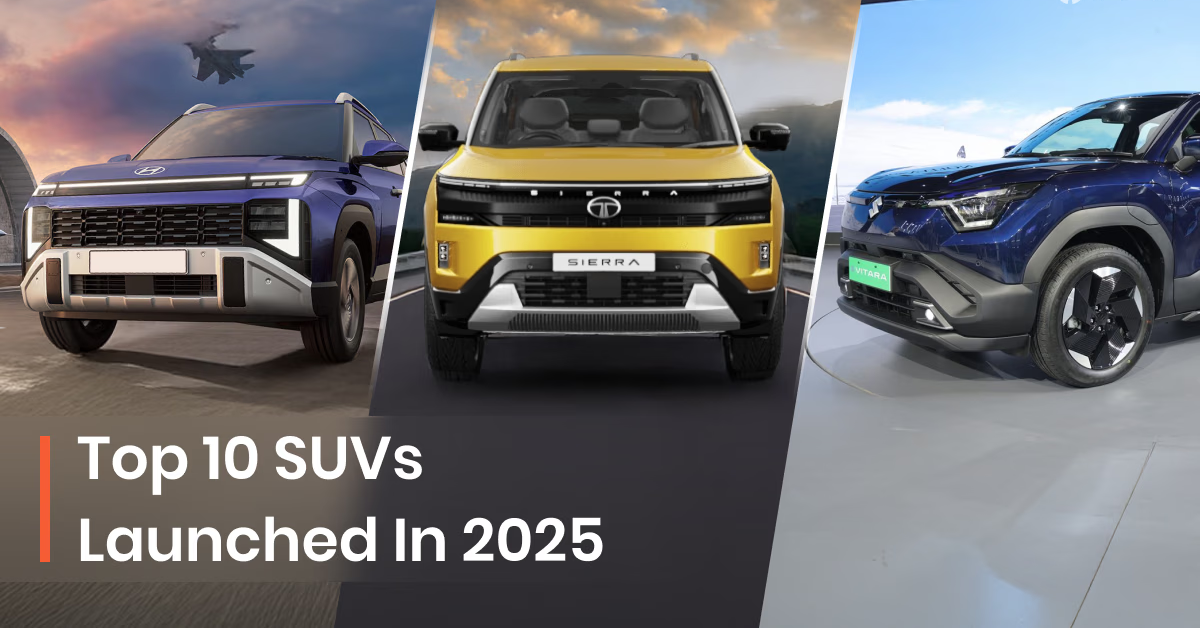 Top 10 SUVs Launched in India in 2025