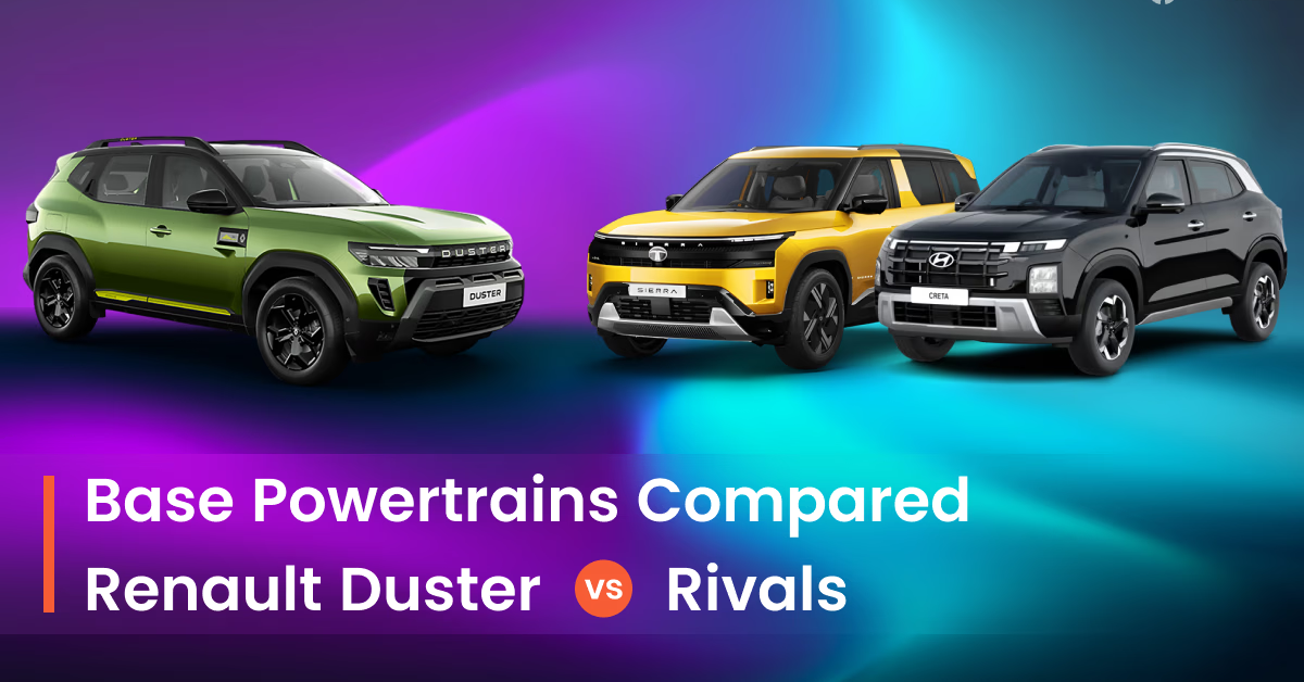 Renault Duster Base Petrol vs Rivals Engine Specs