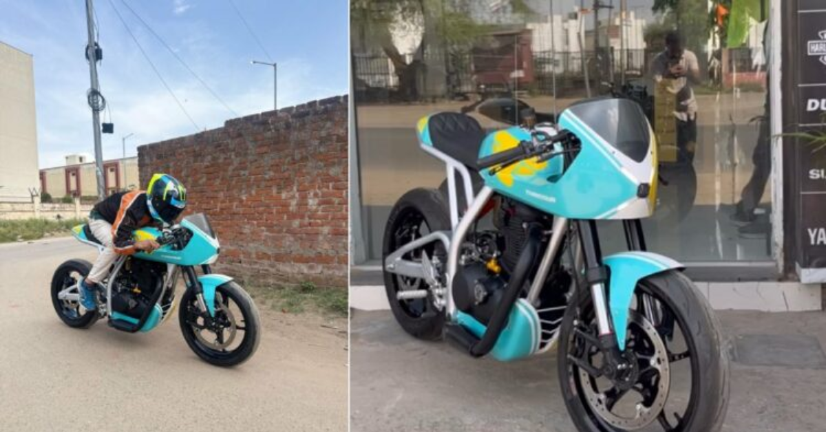 Custom Royal Enfield Hunter 350 Retro Racer