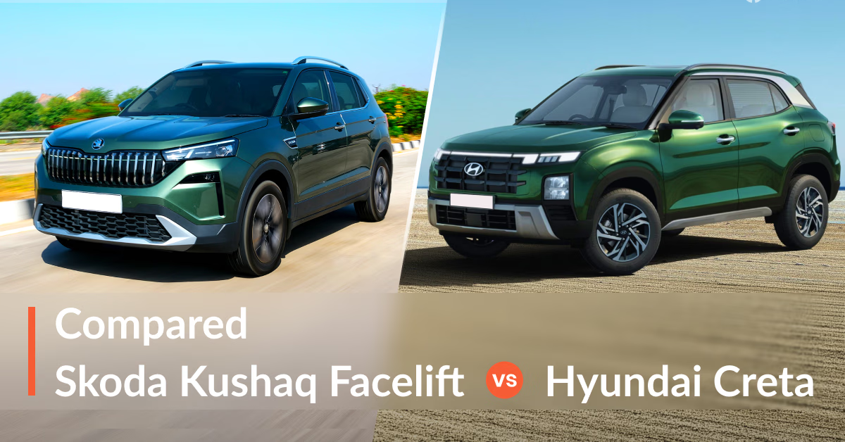 2026 Skoda Kushaq Facelift vs Hyundai Creta