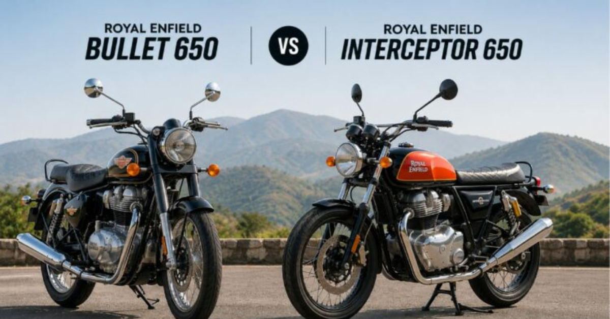Royal Enfield Bullet 650 vs Interceptor 650 Comparison