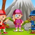 Kids Camping Hidden Stars